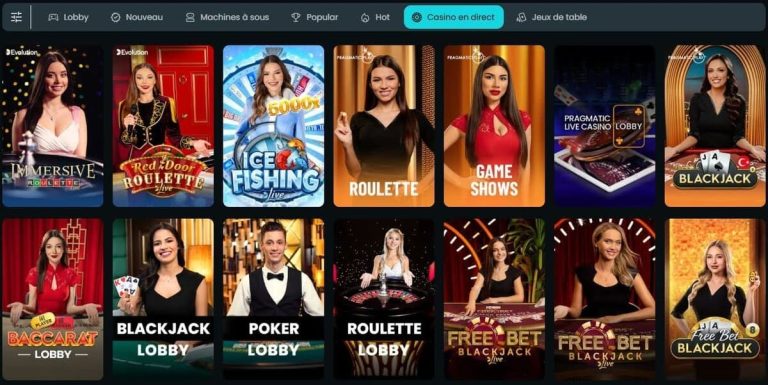 Hugo Bets Casino jeux live